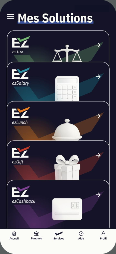 Aperçu mobile — solutions Ezixio